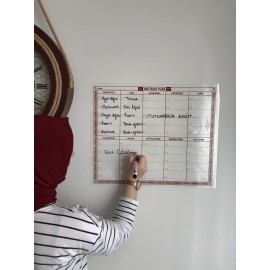 3 Adet Mini Myweek Haftalık Planlayıcı Planner My Week Akıllı Kağıt Tahta Yazı Tahtası Kalem 40x50 Cm