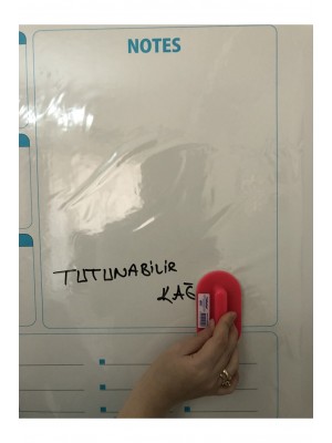 Weekly Planner Haftalık Planlayıcı Takvim Yazı Tahtası Akıllı Kağıt Tahta + Kalem 72x60 cm