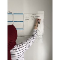 Haftalık Takvim Planlayıcı Akıllı Kağıt Tahta Yazı Tahtası 70x56cm