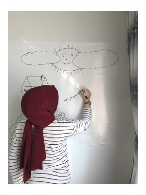 2 Tane Beyaz Akıllı Kağıt Tahta 100x150 Cm Yazı Tahtası Kalem Hediyeli Duvara,cama,tahtaya Uygulanır