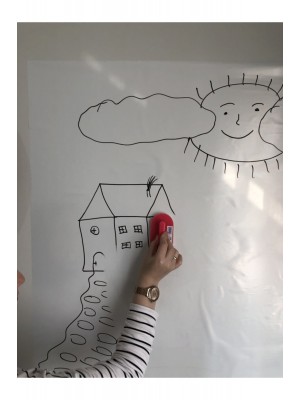 2 Tane Beyaz Akıllı Kağıt Tahta 100x150 Cm Yazı Tahtası Kalem Hediyeli Duvara,cama,tahtaya Uygulanır