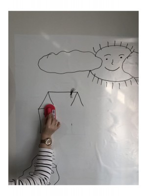 2 Tane Beyaz Akıllı Kağıt Tahta 100x150 Cm Yazı Tahtası Kalem Hediyeli Duvara,cama,tahtaya Uygulanır